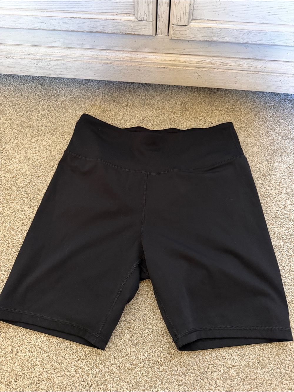 Women’s High-Waist Black Athletic Bike Shorts